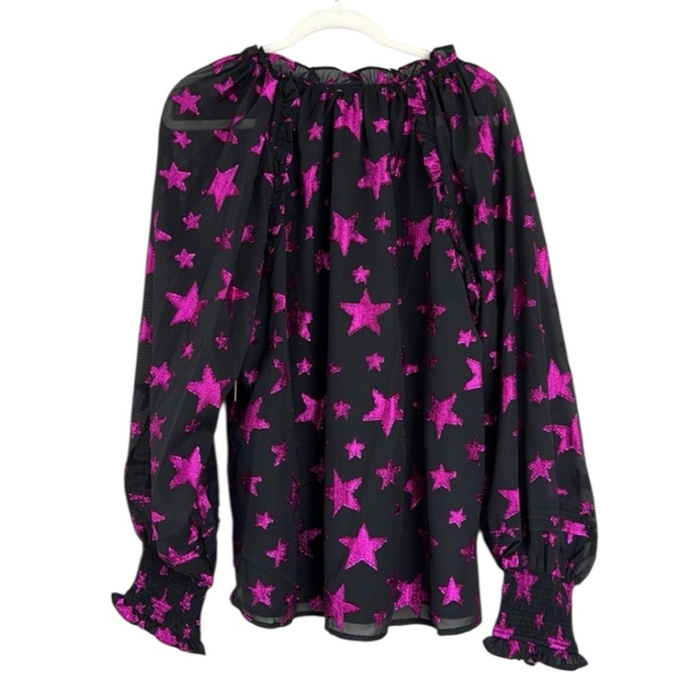 Buddy Love Haddie Celestial Top NWT
Size XL Black and Hot Pink Stars - Picture 3 of 6